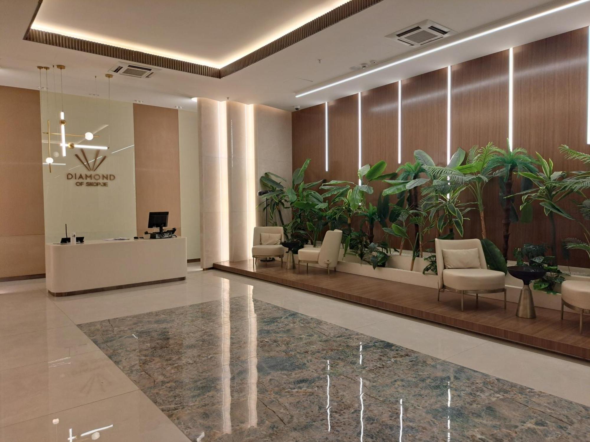 Divine 69 Luxury Apartment, Skopje City - Center, Diamond Residences, Free Parking Bagian luar foto